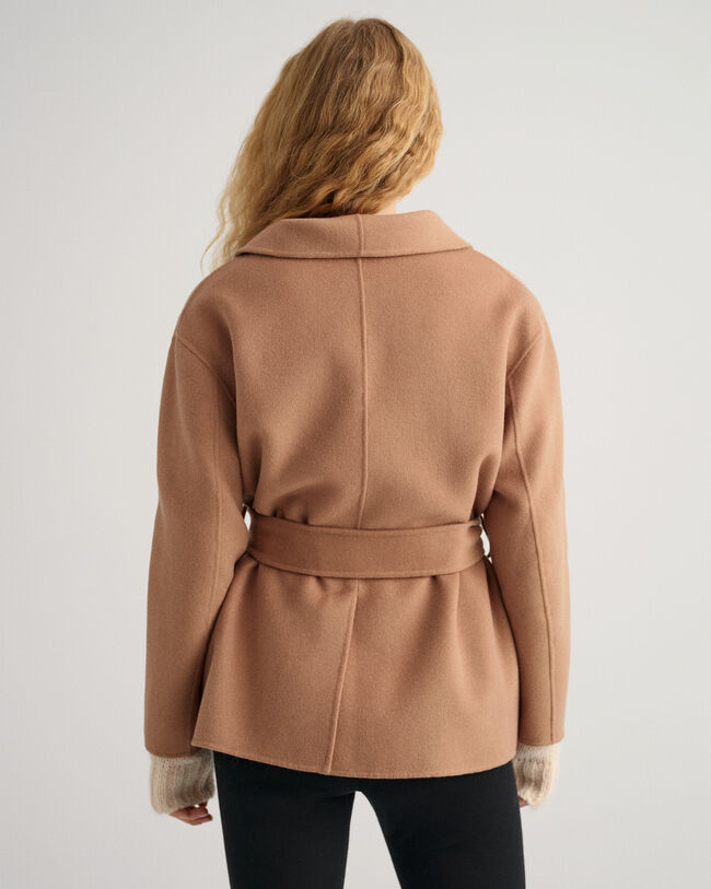 Veste blazer cousue main avec ceinture