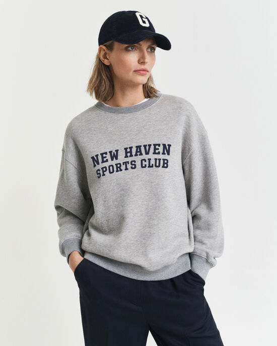 Sweat-shirt col rond avec logo