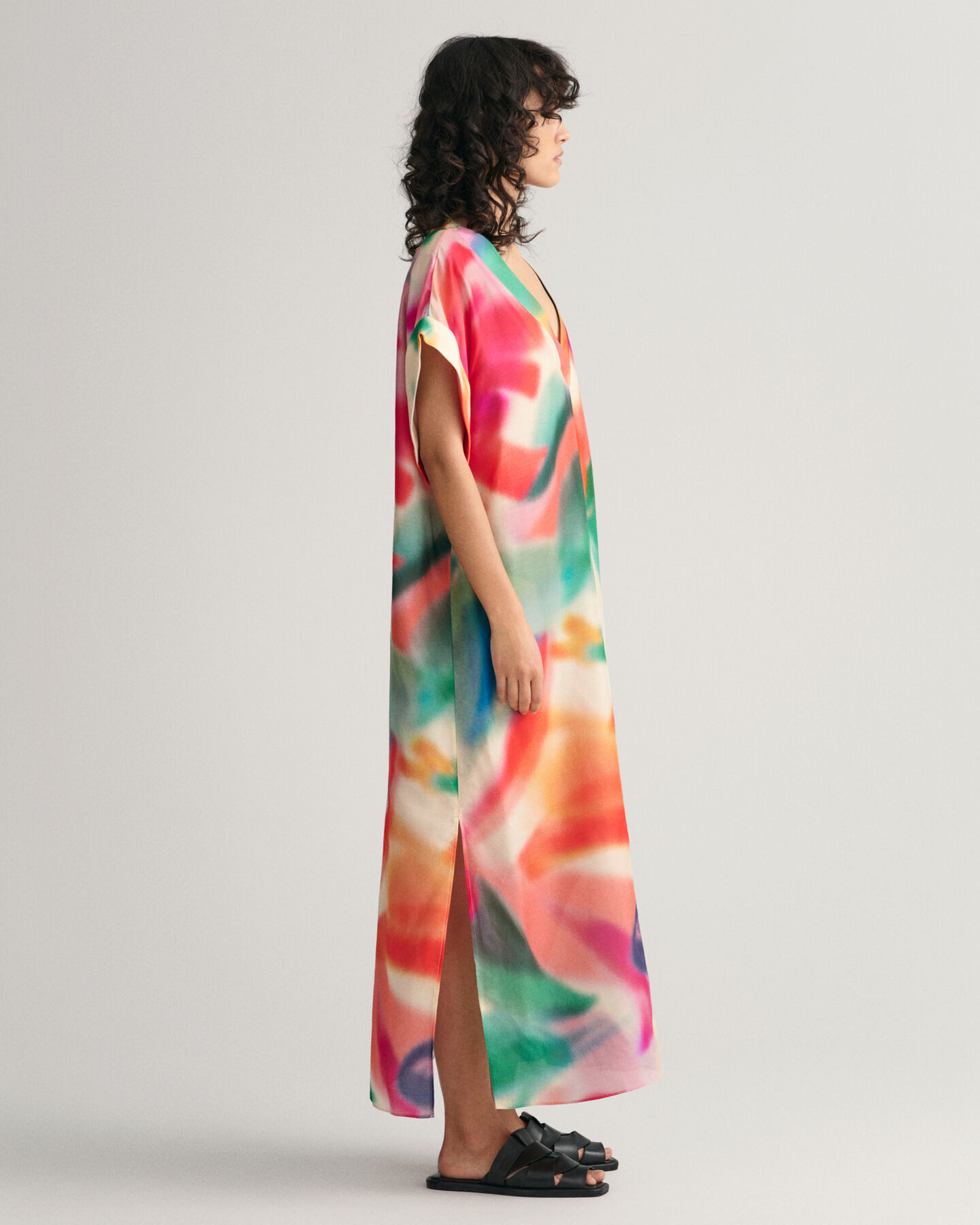 Kaftan met bloemenprint