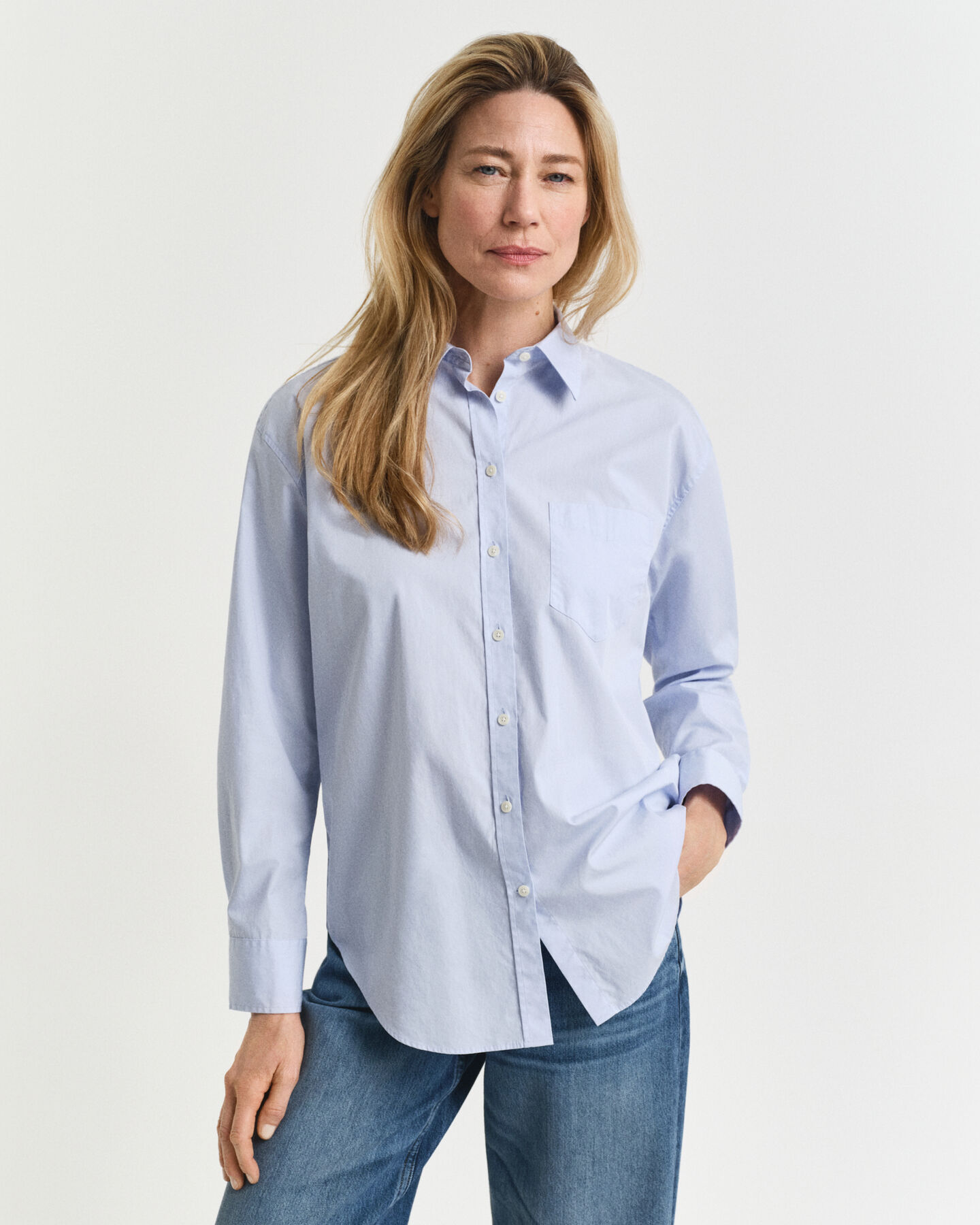 Relaxed Fit Classic hemd van poplin