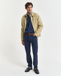 Pull col rond en coton classique