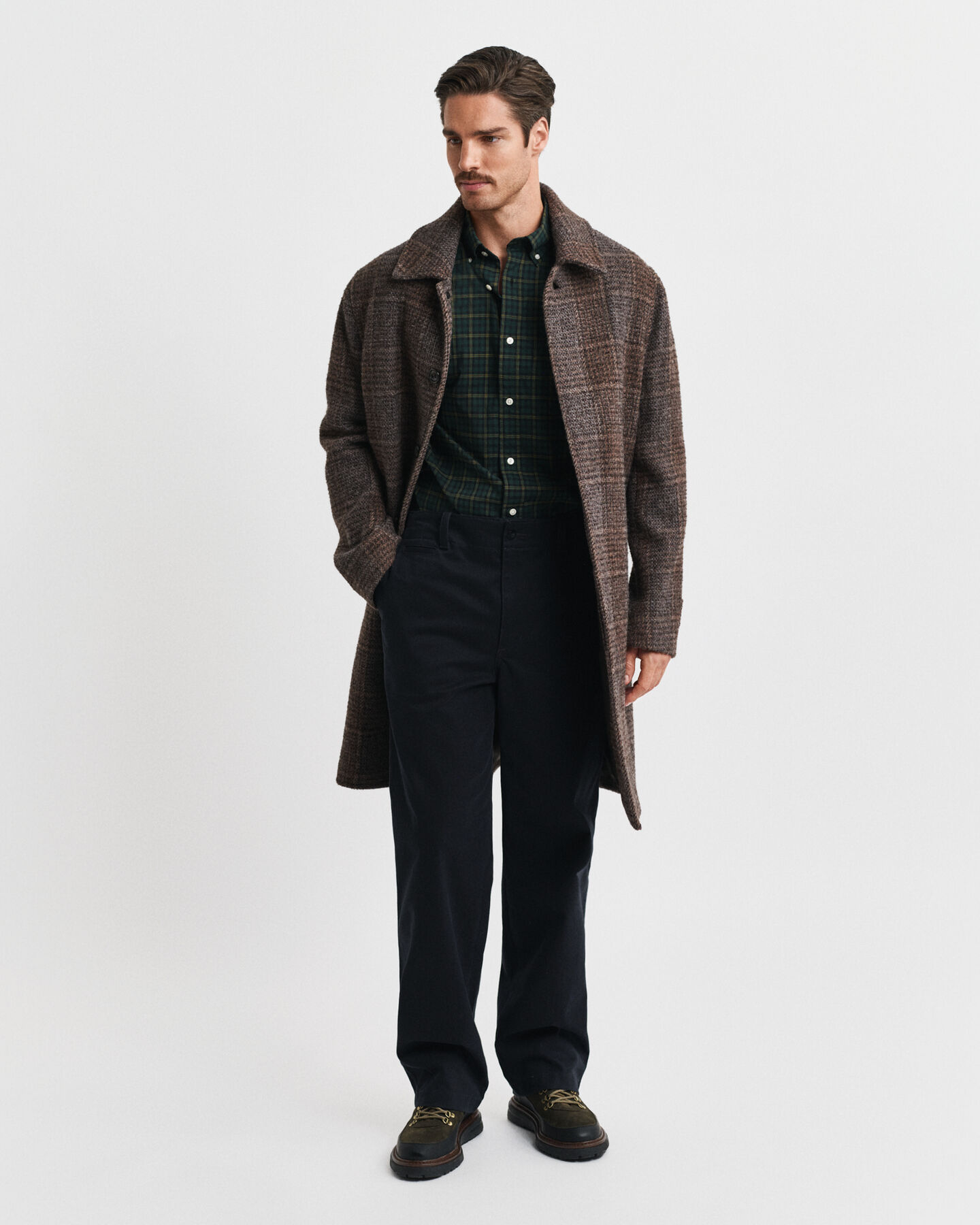 Regular Fit Classic geruit hemd van poplin