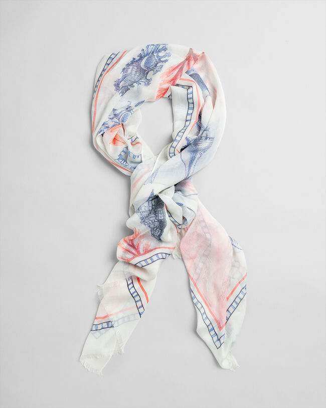 Sjaal met Seashell print