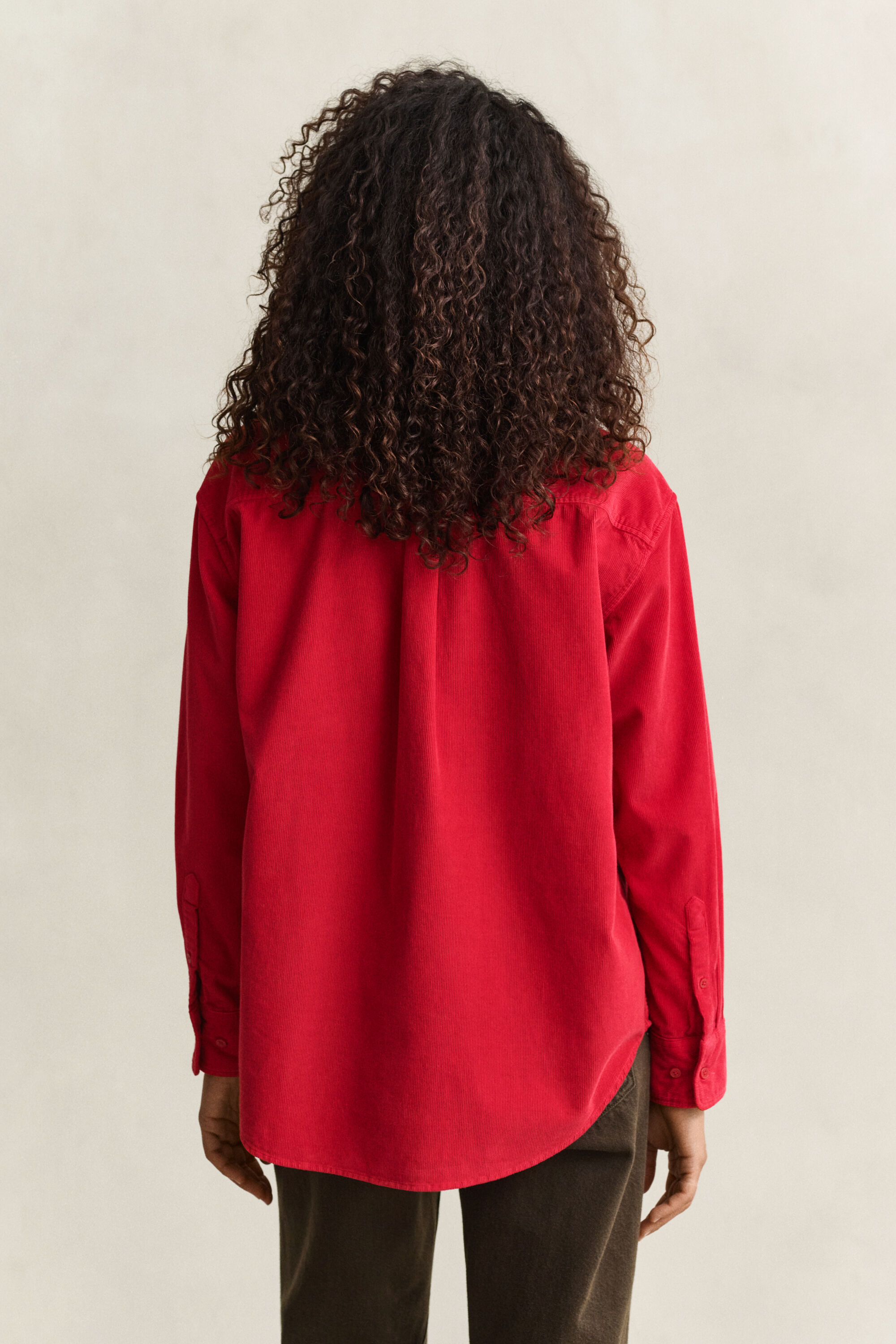 Relaxed corduroy hemd