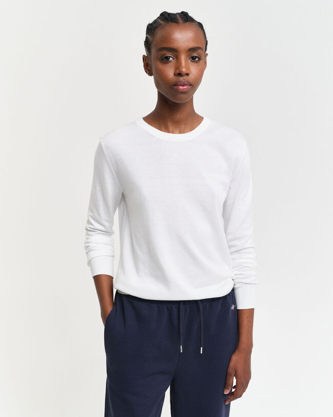 Pull col rond en maille fine