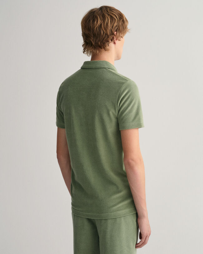 Terry Cloth piqu&eacute; poloshirt