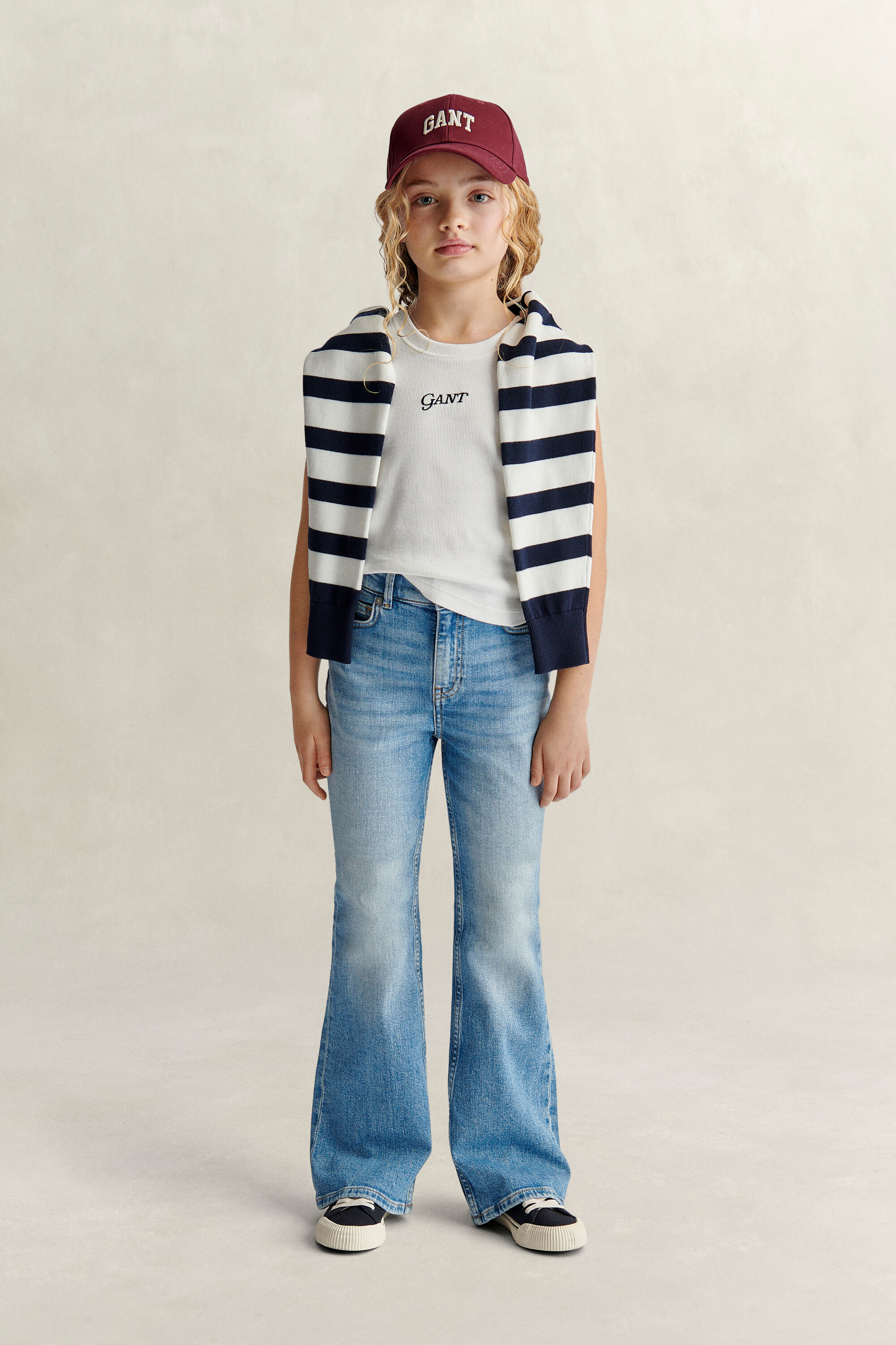 Teen Girls geribde top