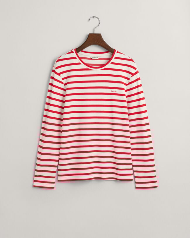 T-shirt rayé à manches longues