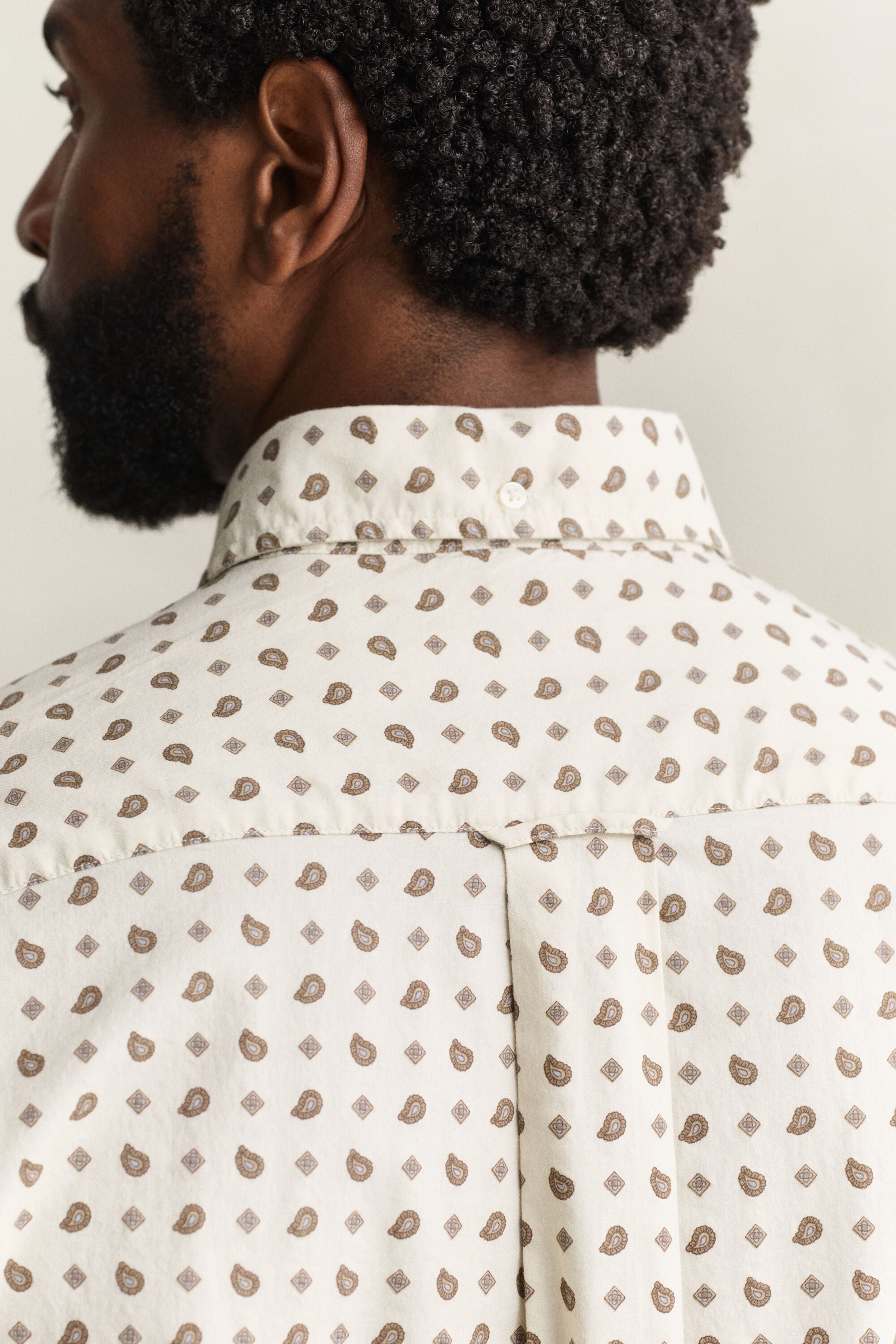 Chemise en sergé à motif cachemire