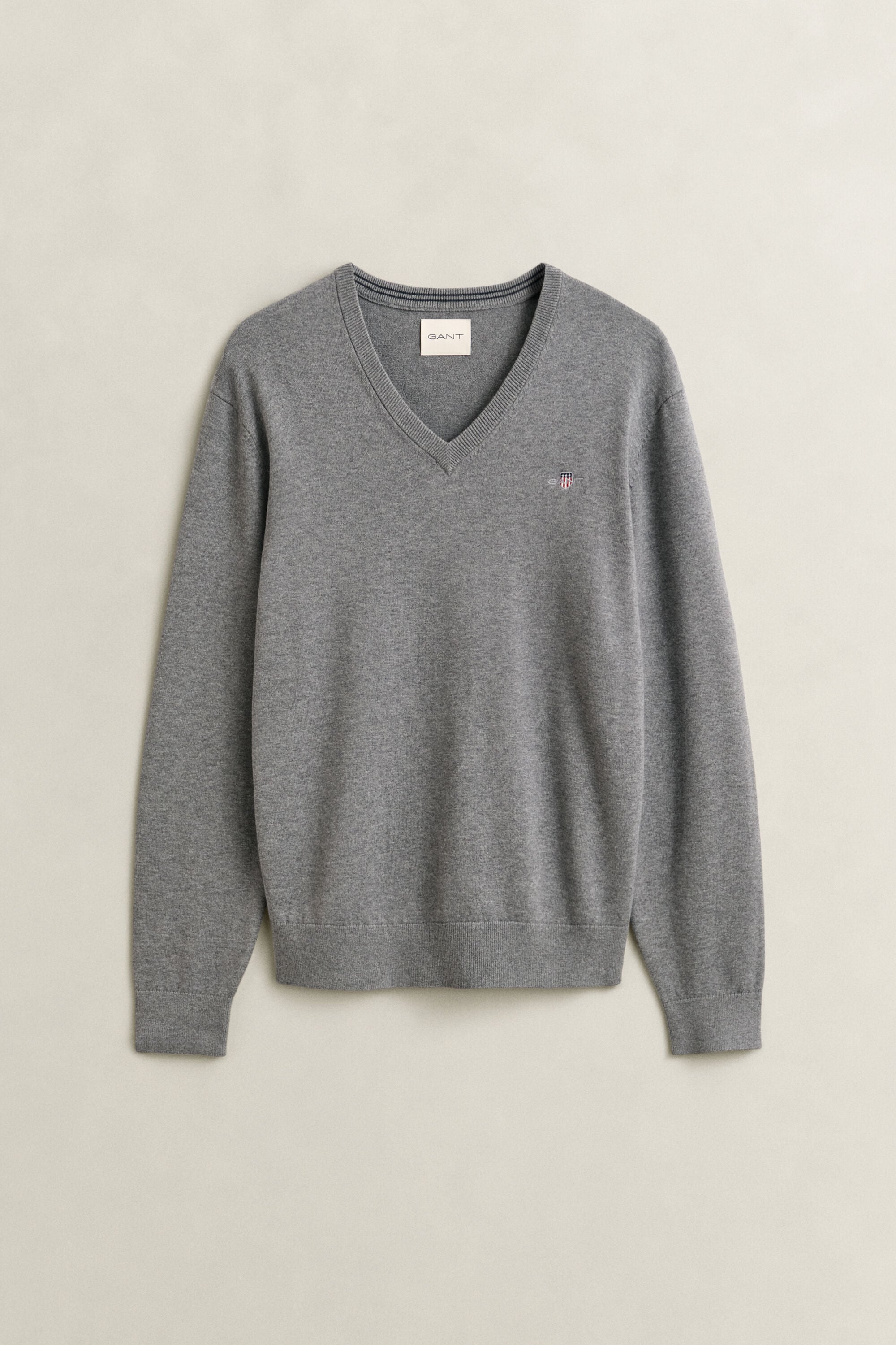 Pull col V en coton