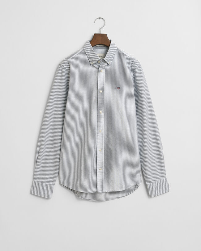 Slim Fit klassiek Oxford-hemd met Bankerstreep