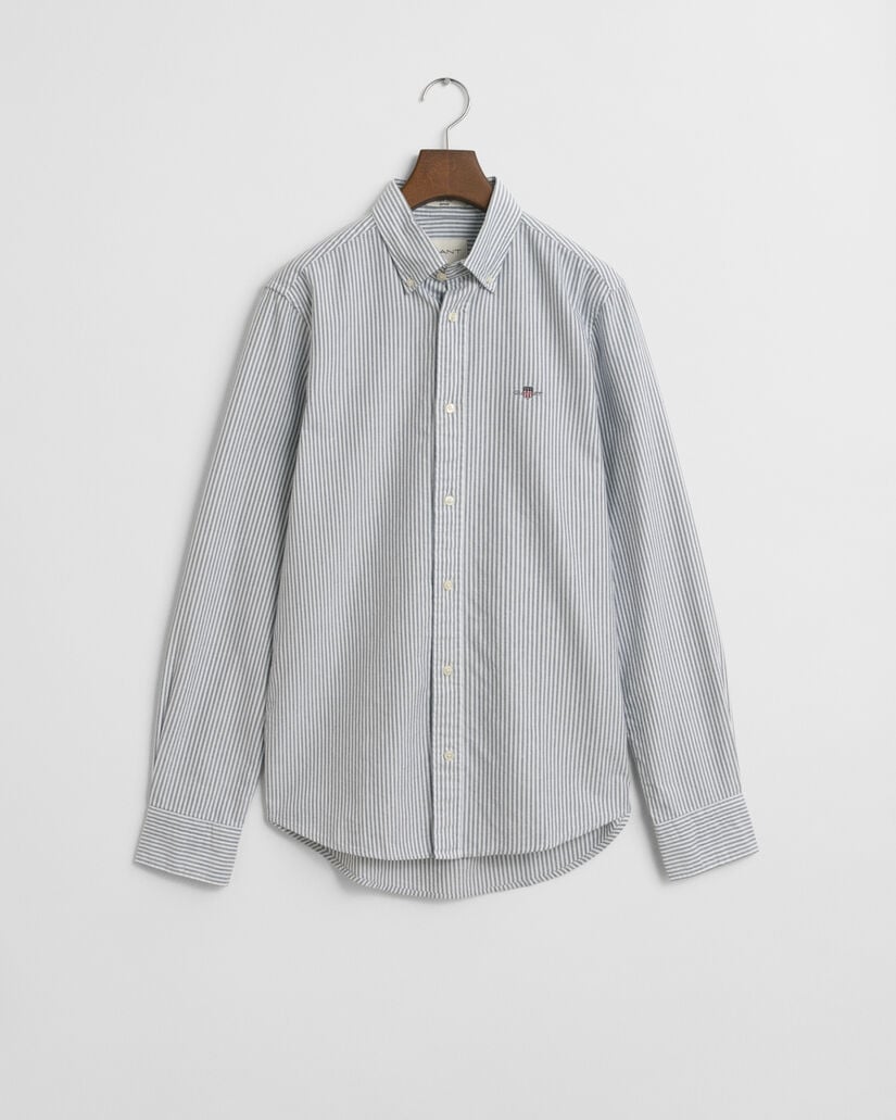Slim Fit klassiek Oxford-hemd met Bankerstreep