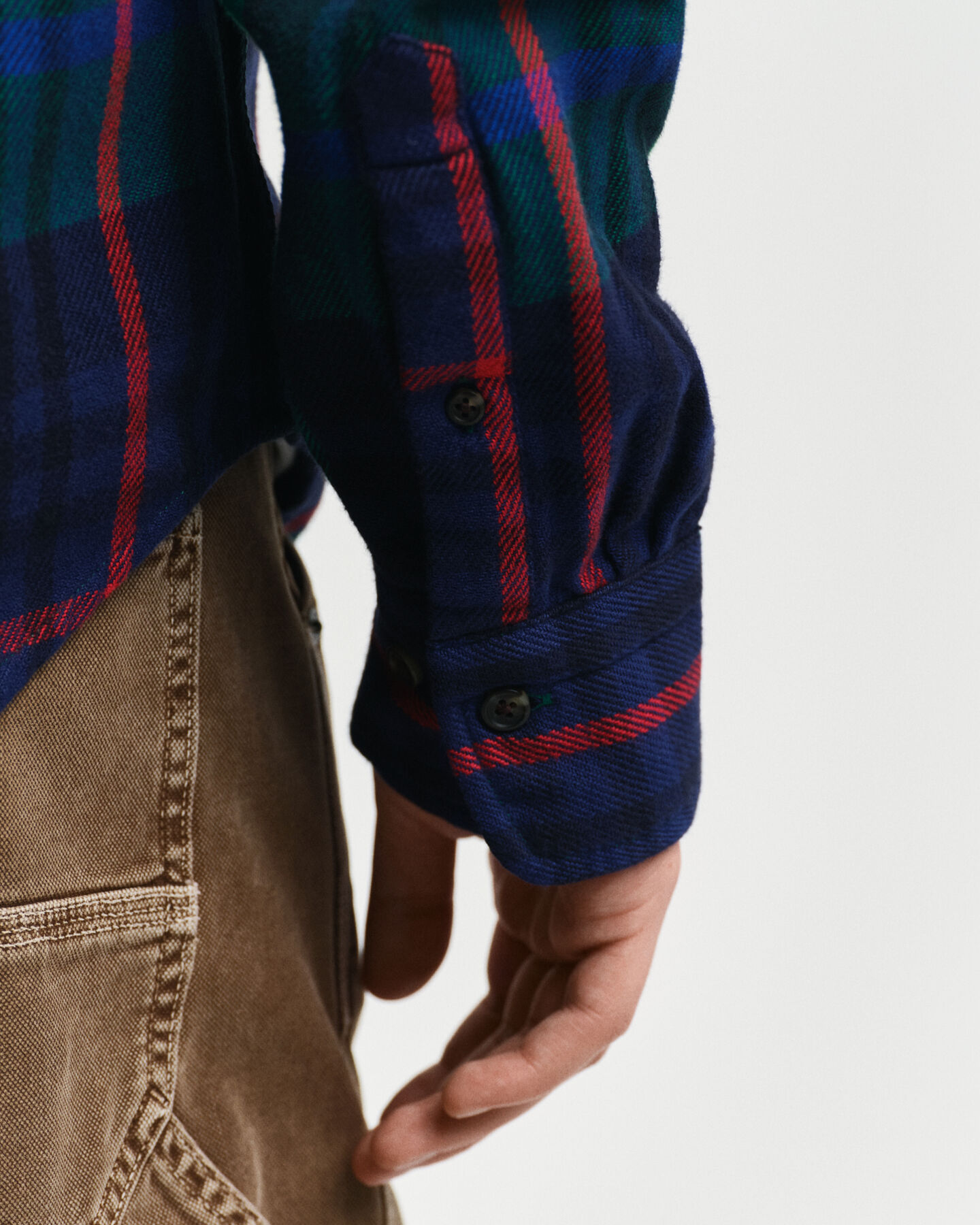 Relaxed Fit geruit hemd van keperstof