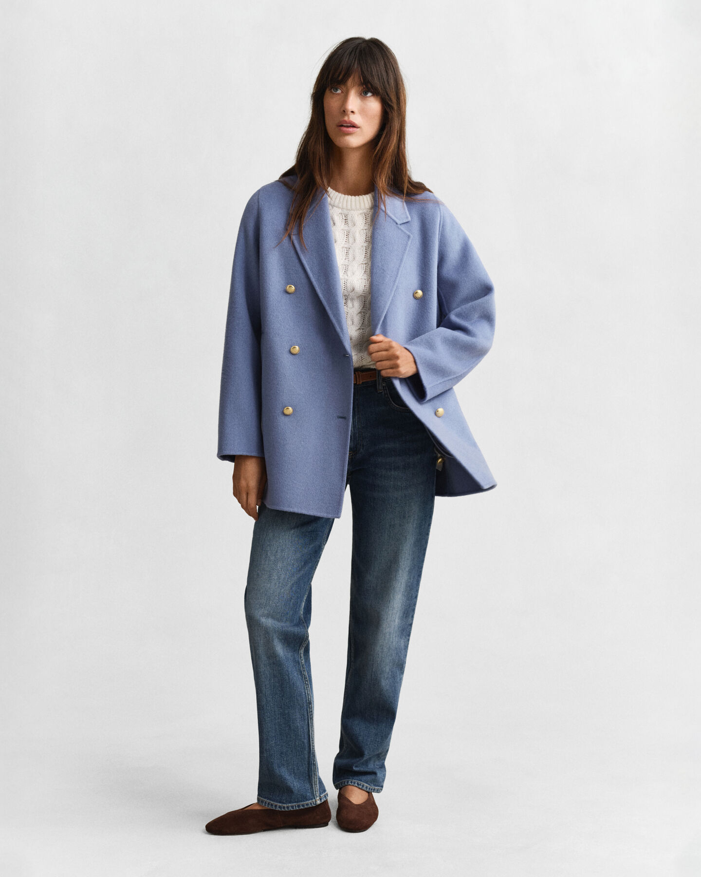 Jekker met handgestikt detail