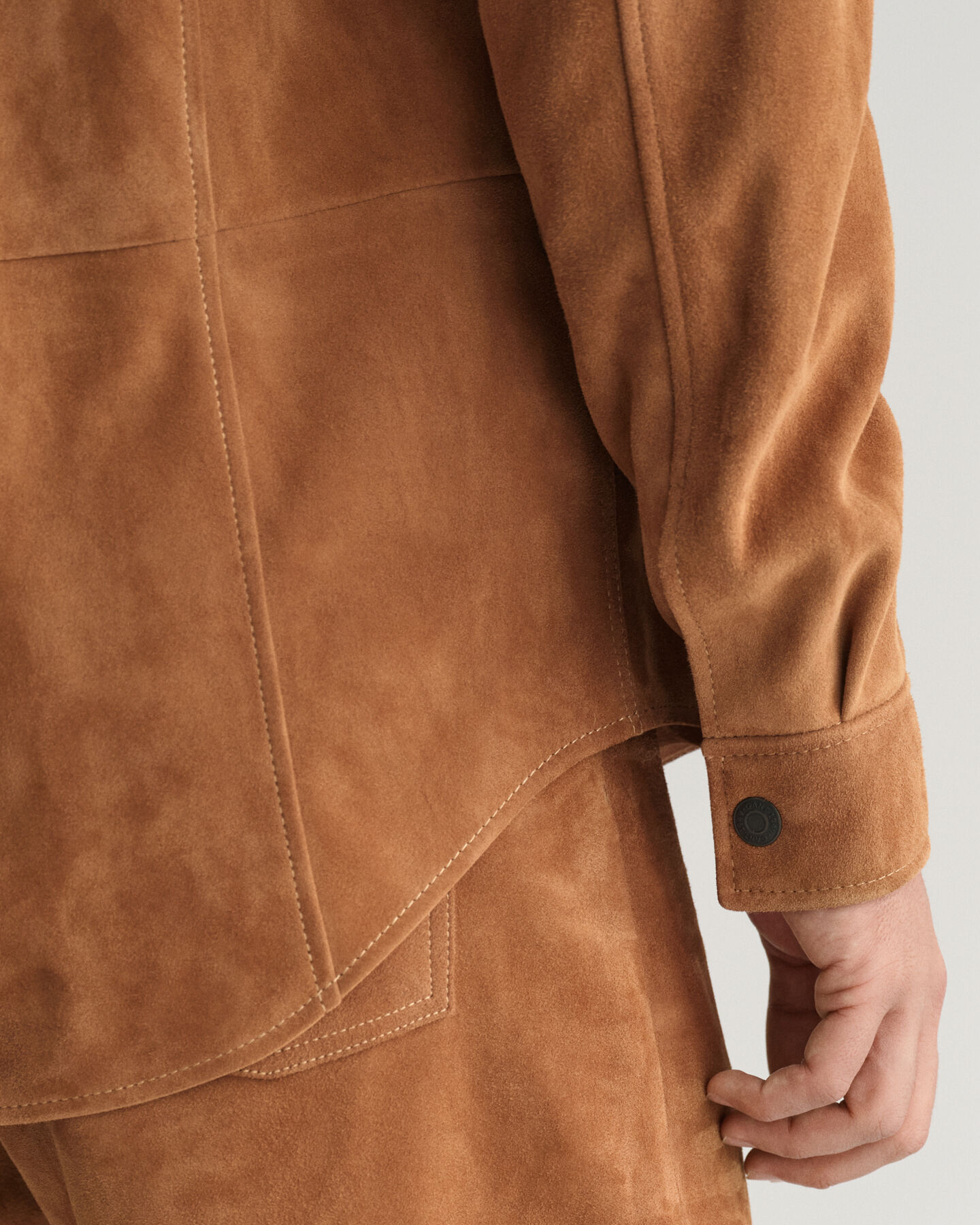 Chemise ultra-ample en daim