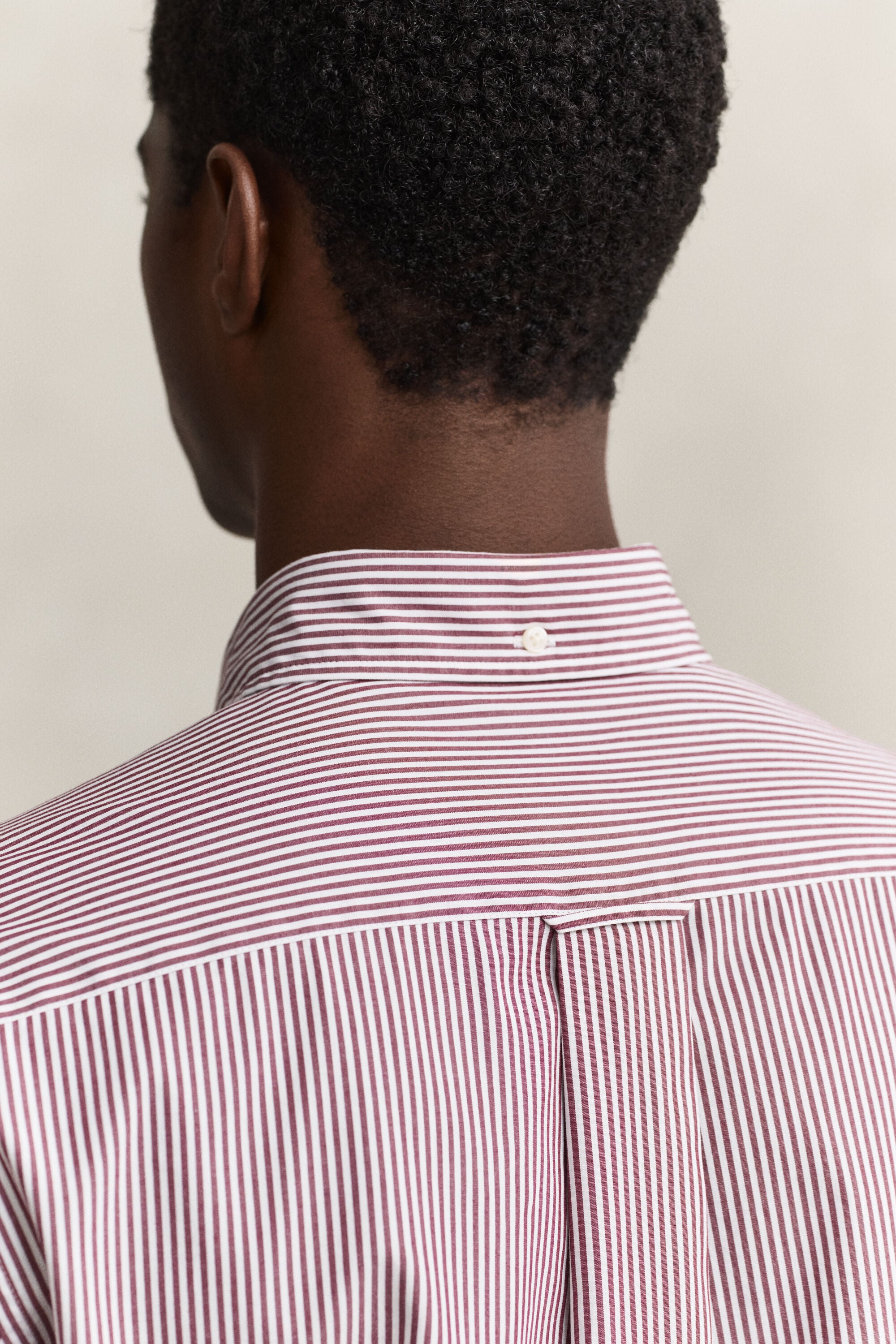 Classic Regular gestreept poplin hemd