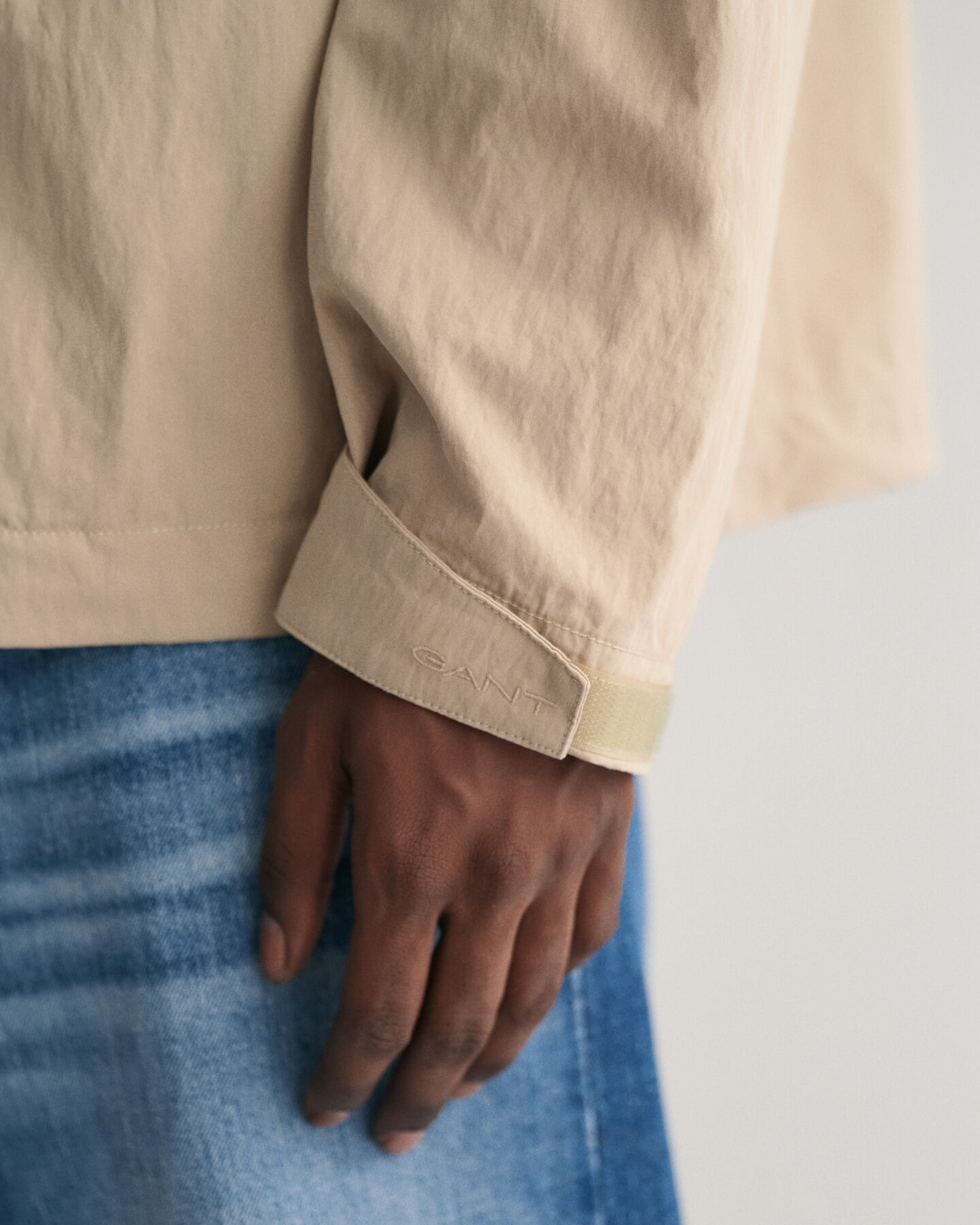 Katoenen Windbreaker