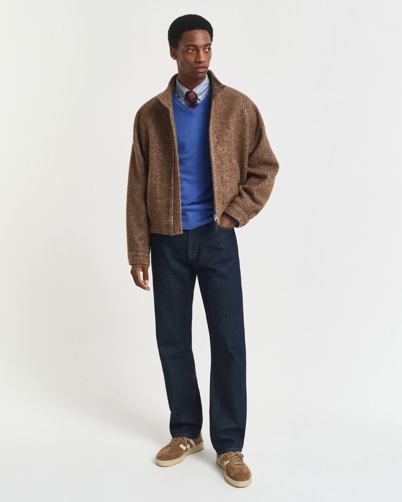 Pull col V en laine d'agneau ultrafine