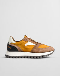 Caffay sneakers van corduroy en su&egrave;de