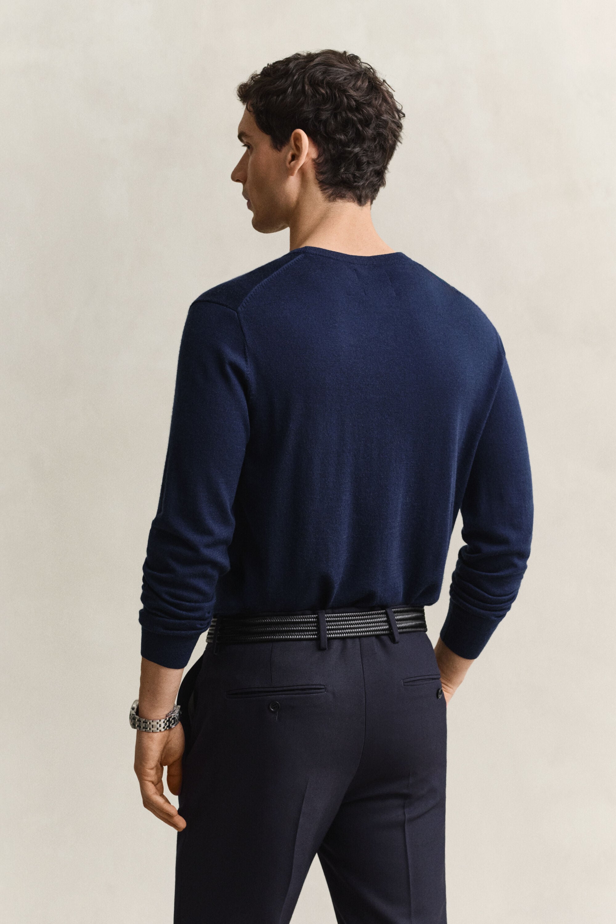 Pull col rond en laine mérinos