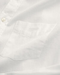 Regular Fit Textured hemd van katoen en linnen