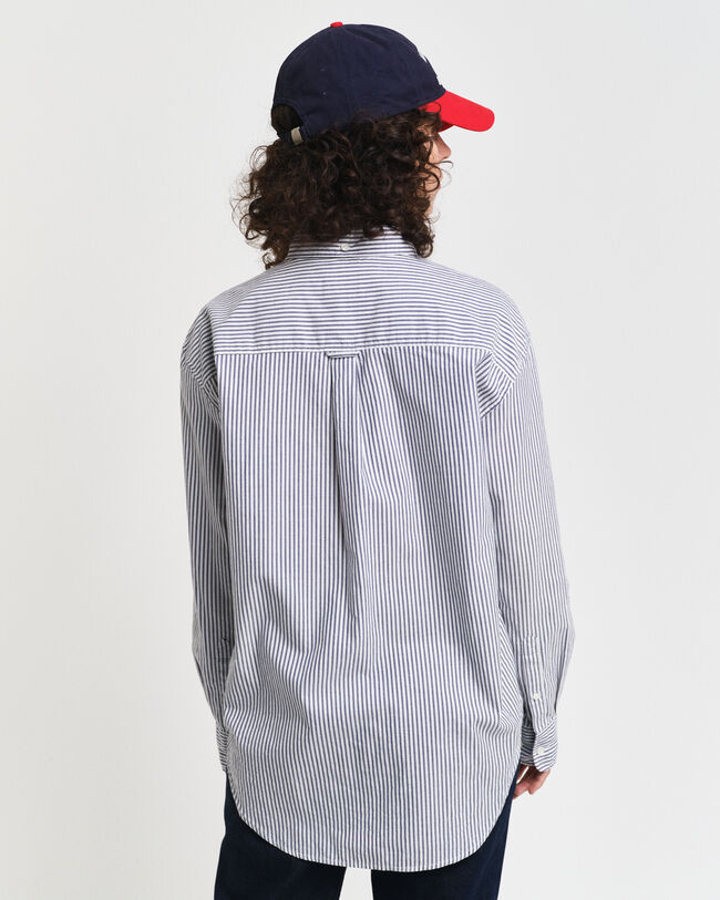 Relaxed Fit Luxury Oxford-hemd met strepen