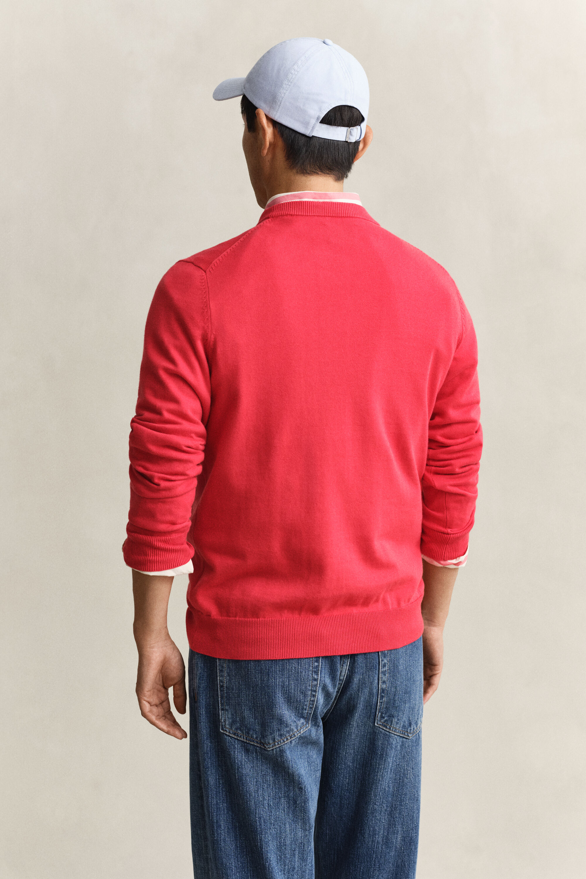 Pull col rond en coton