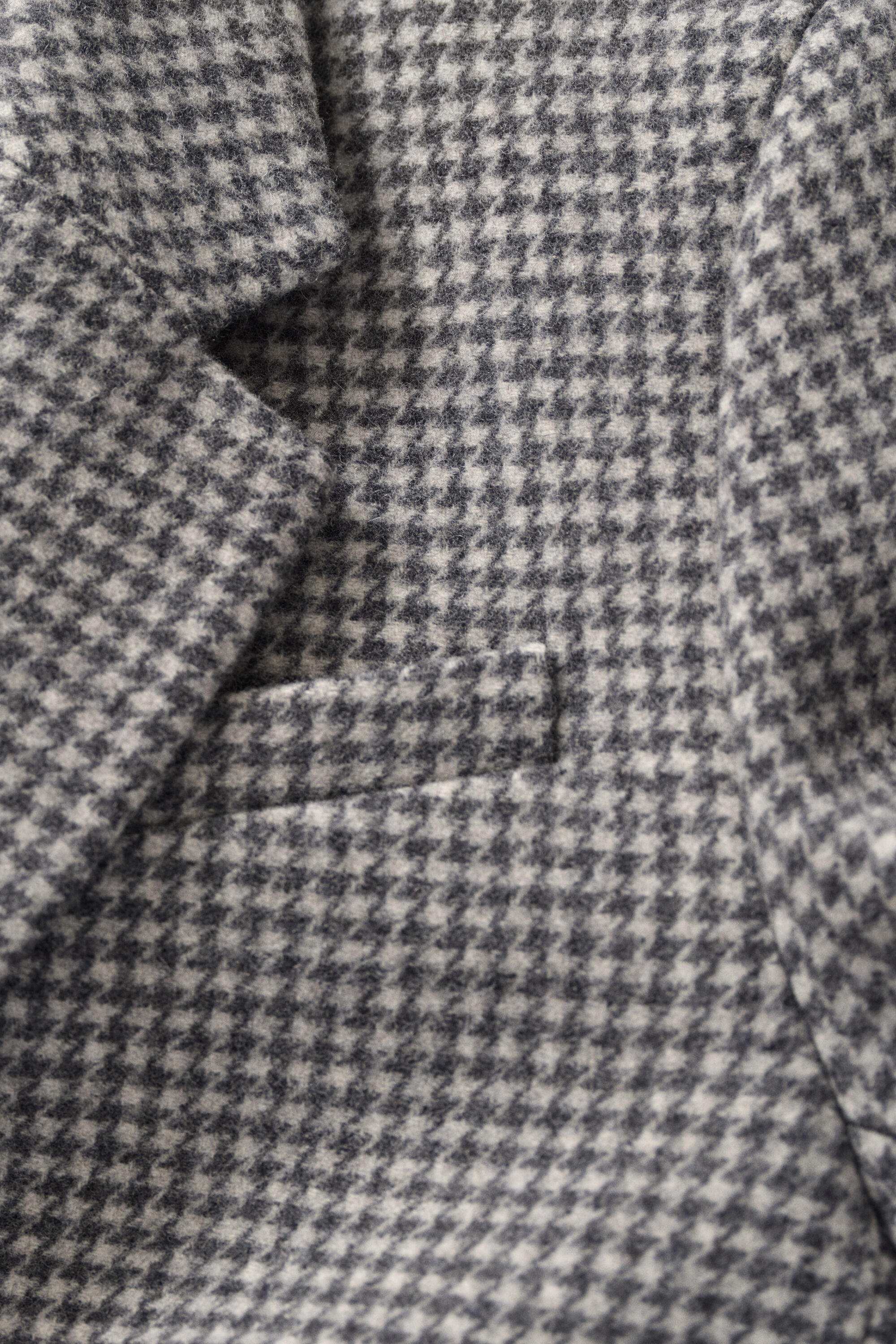 Veste blazer à motif pied-de-poule