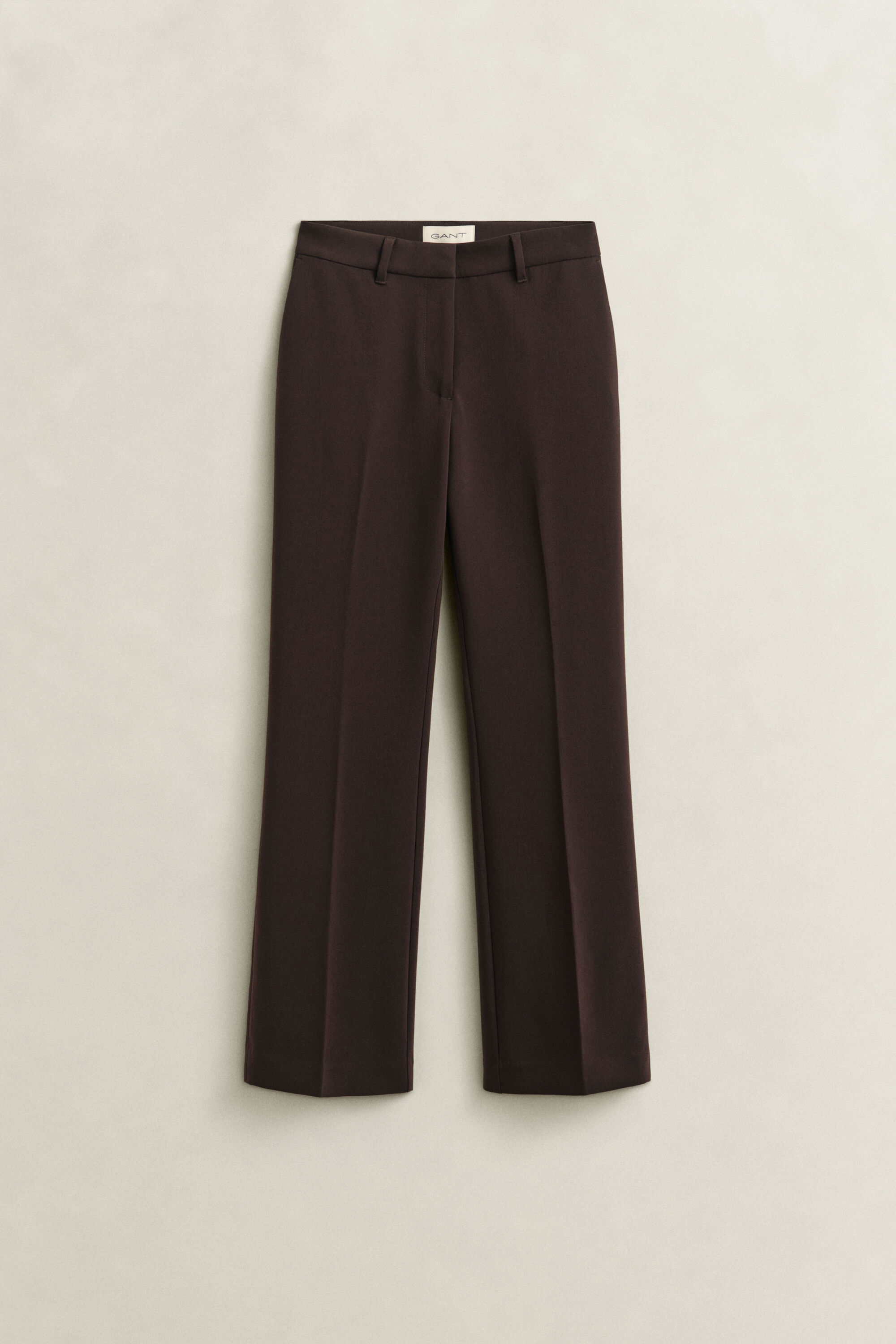 Nette nauwsluitende flared broek