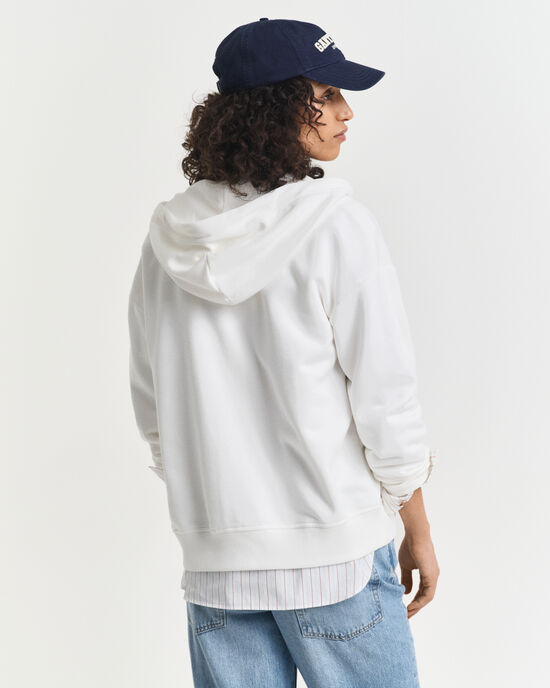 Shield hoodie met ritssluiting