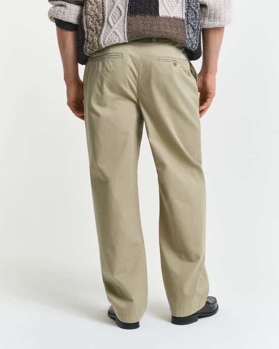 Relaxed Fit chino van katoenkeper