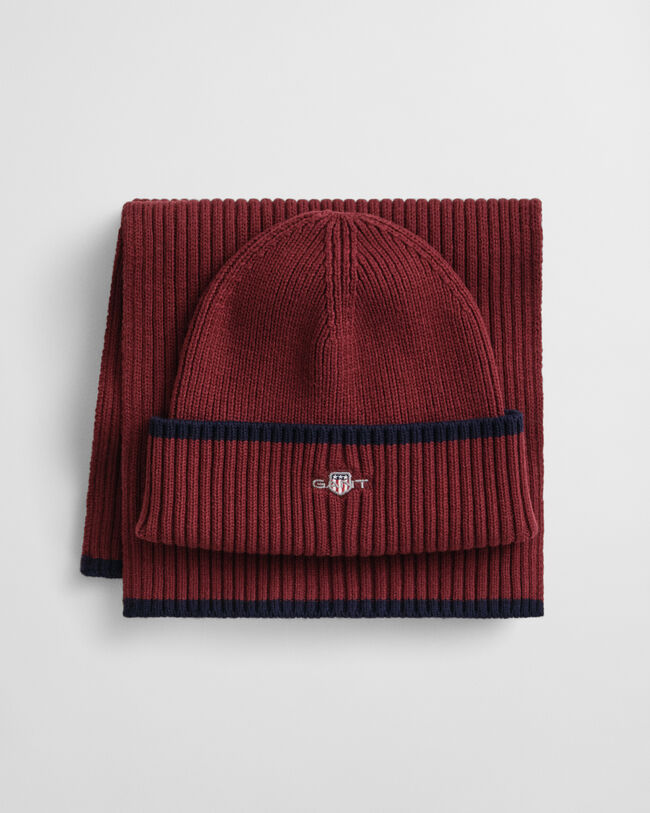 Essential cadeauset met beanie en sjaal