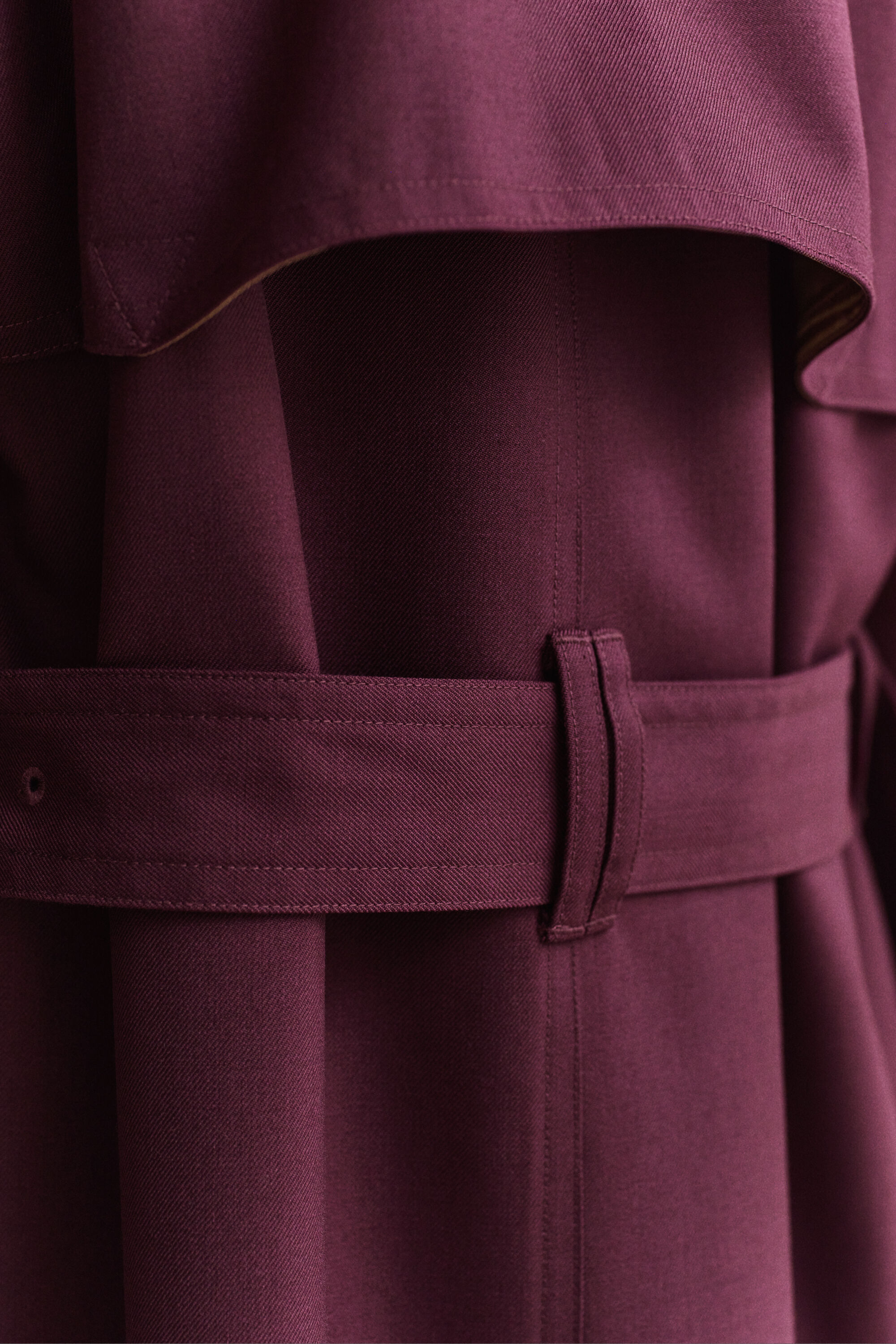 Trenchcoat van wolmix