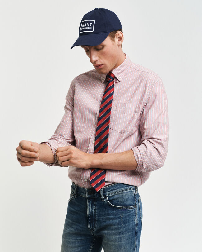 Regular Fit klassiek Oxford-hemd met strepen