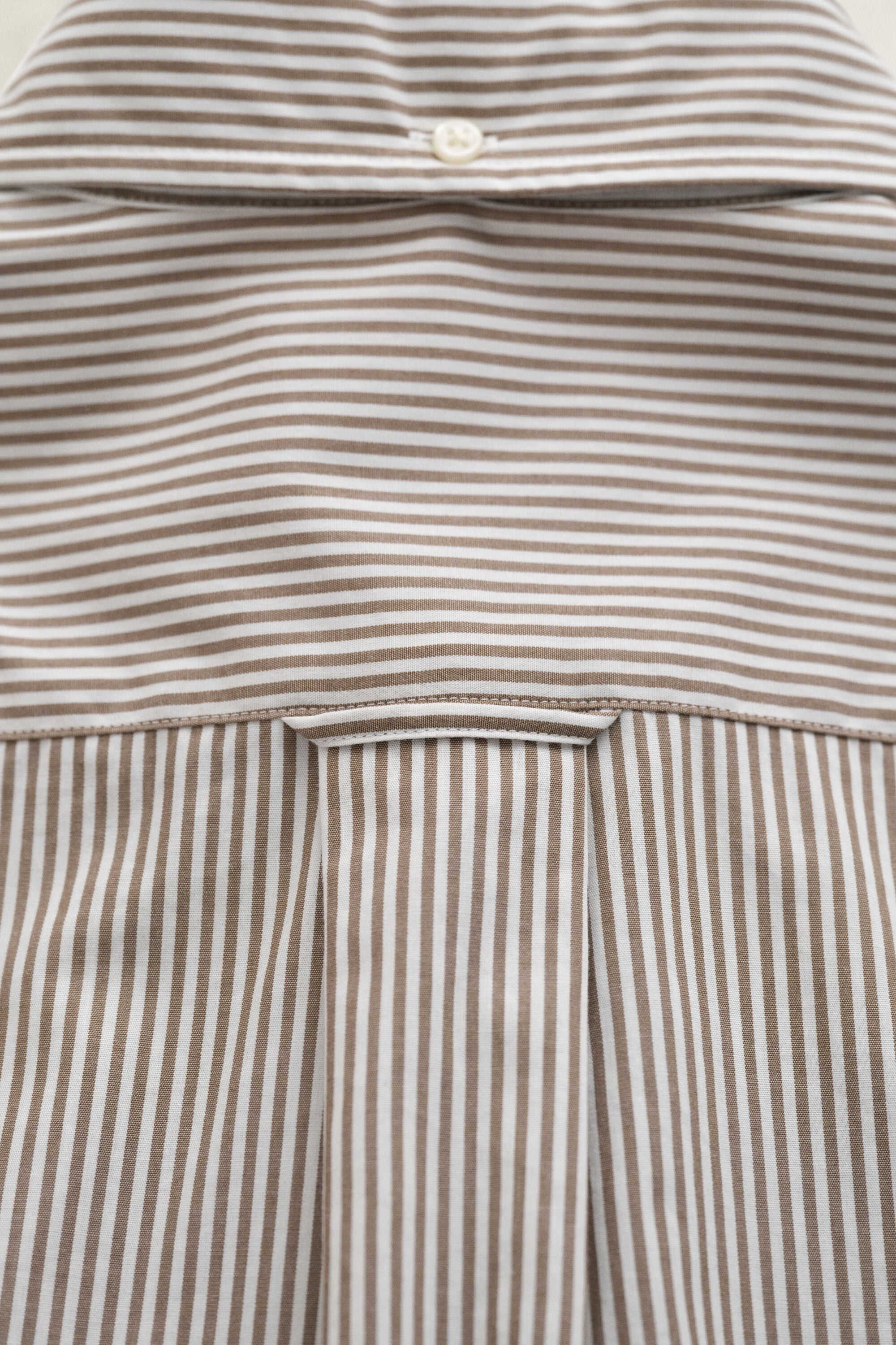 Chemise en popeline classique à rayures Banker