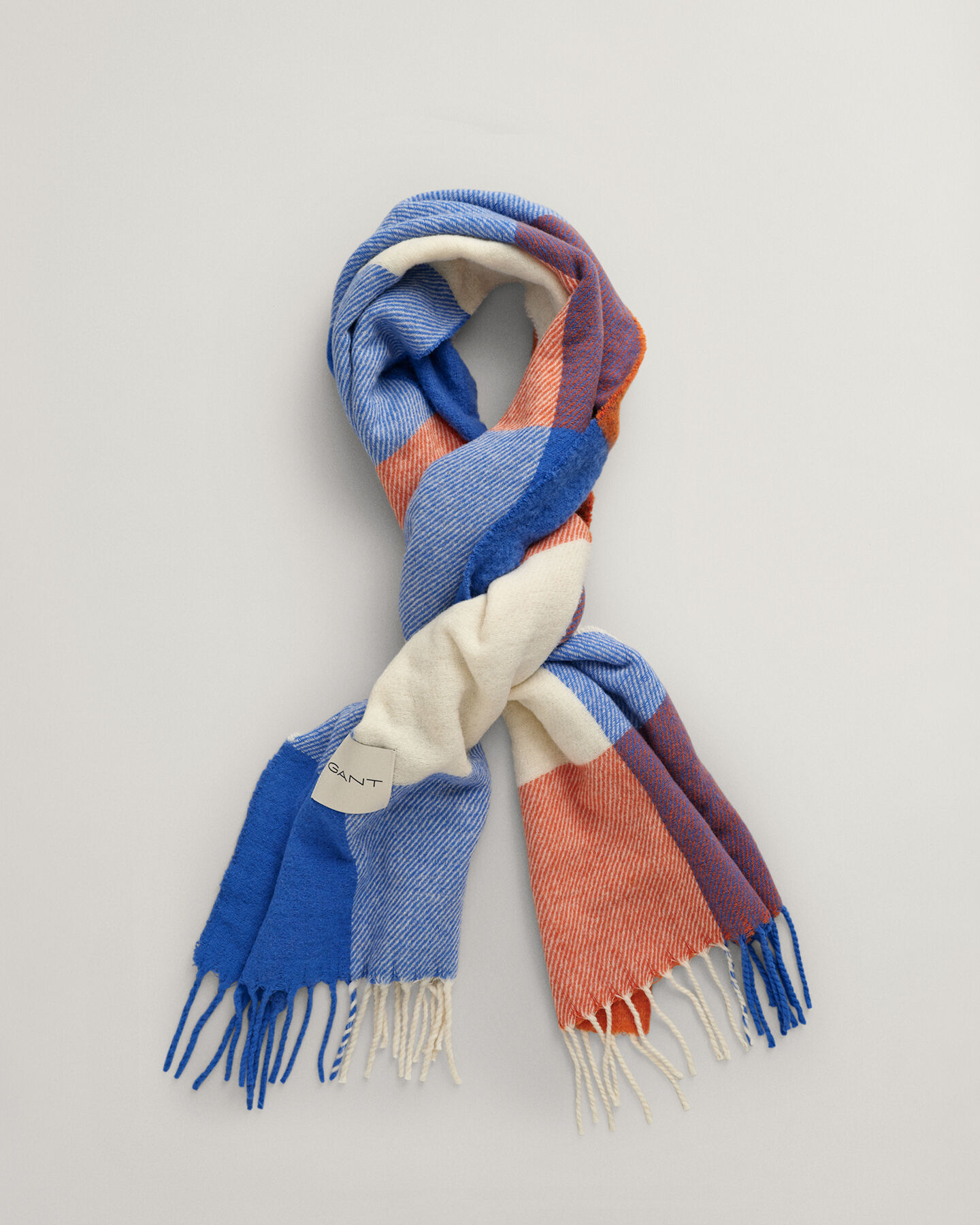 Écharpe tissée à carreaux