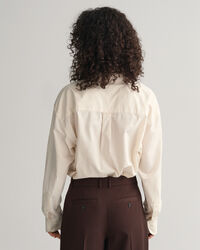 Oversized hemd van compacte poplin