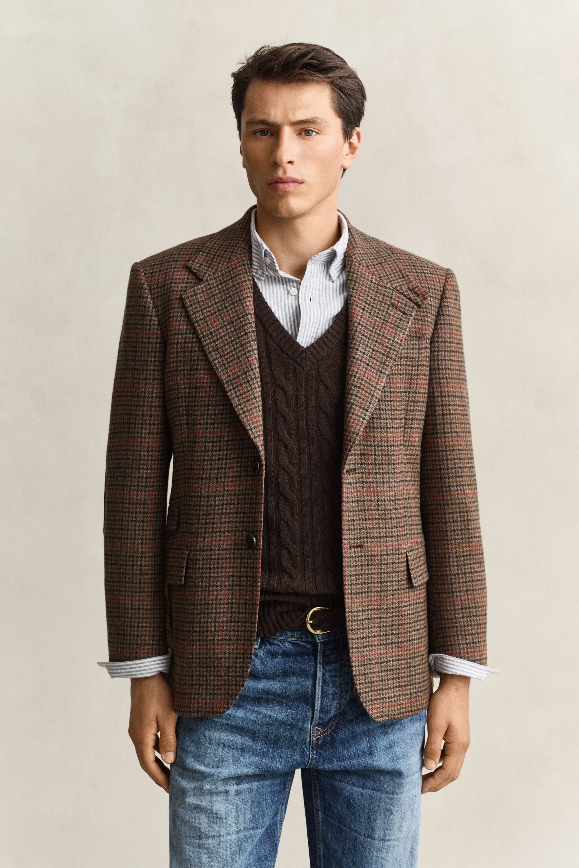 Sportief jack van Britse tweed