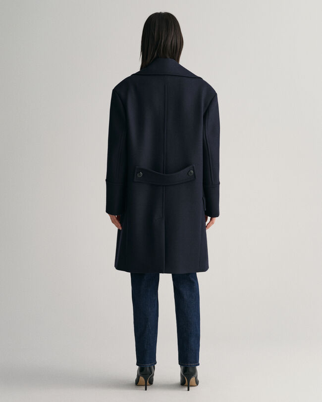 Caban en laine mélangée