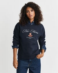 Crest Graphic sweatshirt met ronde hals