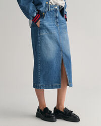 Jupe en denim fendue