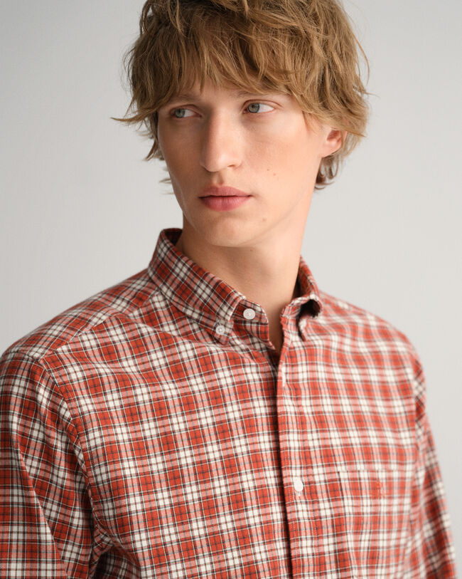 Regular Fit flanellen geruit hemd