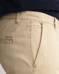 Molsey Extra Slim Fit geborstelde chino