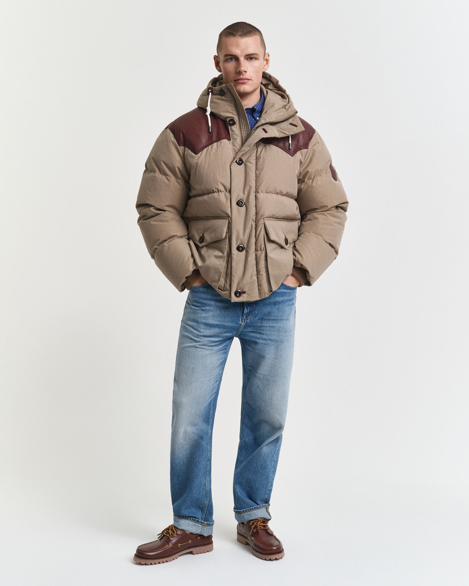 Parka en duvet d'oie et coton