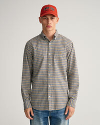 Regular Fit hemd van keperstof met Gingham-ruitje