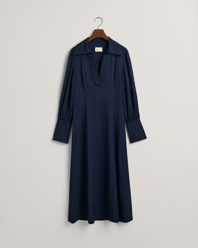 Slim Fit jurk met brede manchetten