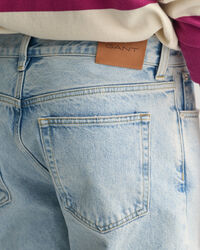 Jean loose fit en denim clair délavé