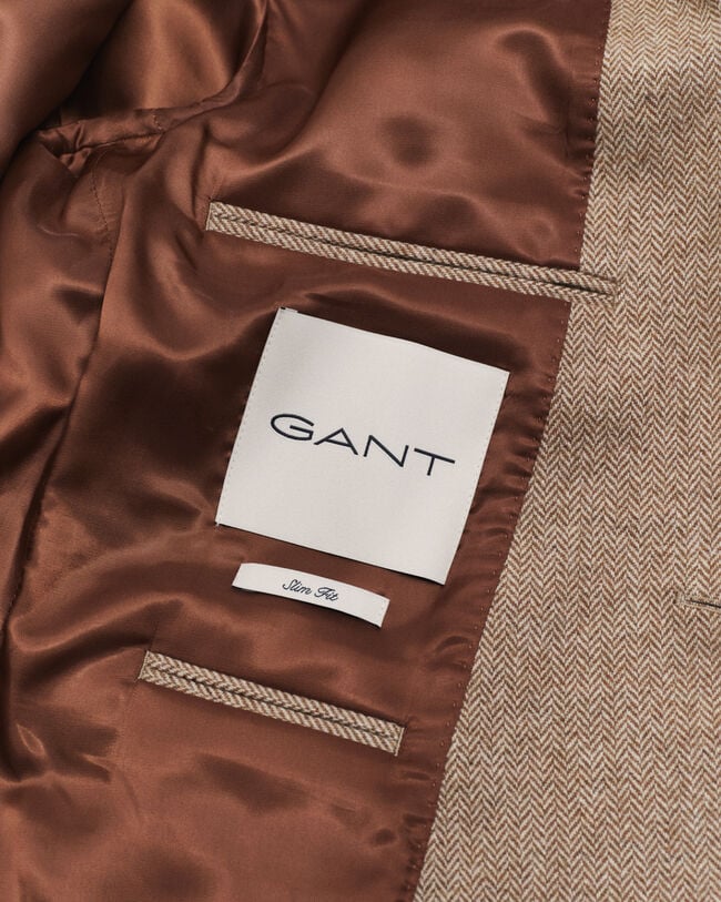 Veste blazer de costume à chevrons