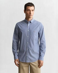 Chemise coupe regular en popeline à rayures classique