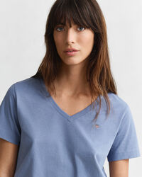 T-shirt col V Shield